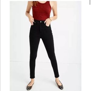 Madewell | 11” High-Rise Skinny Jeans Lunar Black size 27